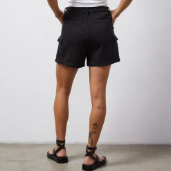 MONROW Soft Twill Cargo Short FADEDBLACK Store